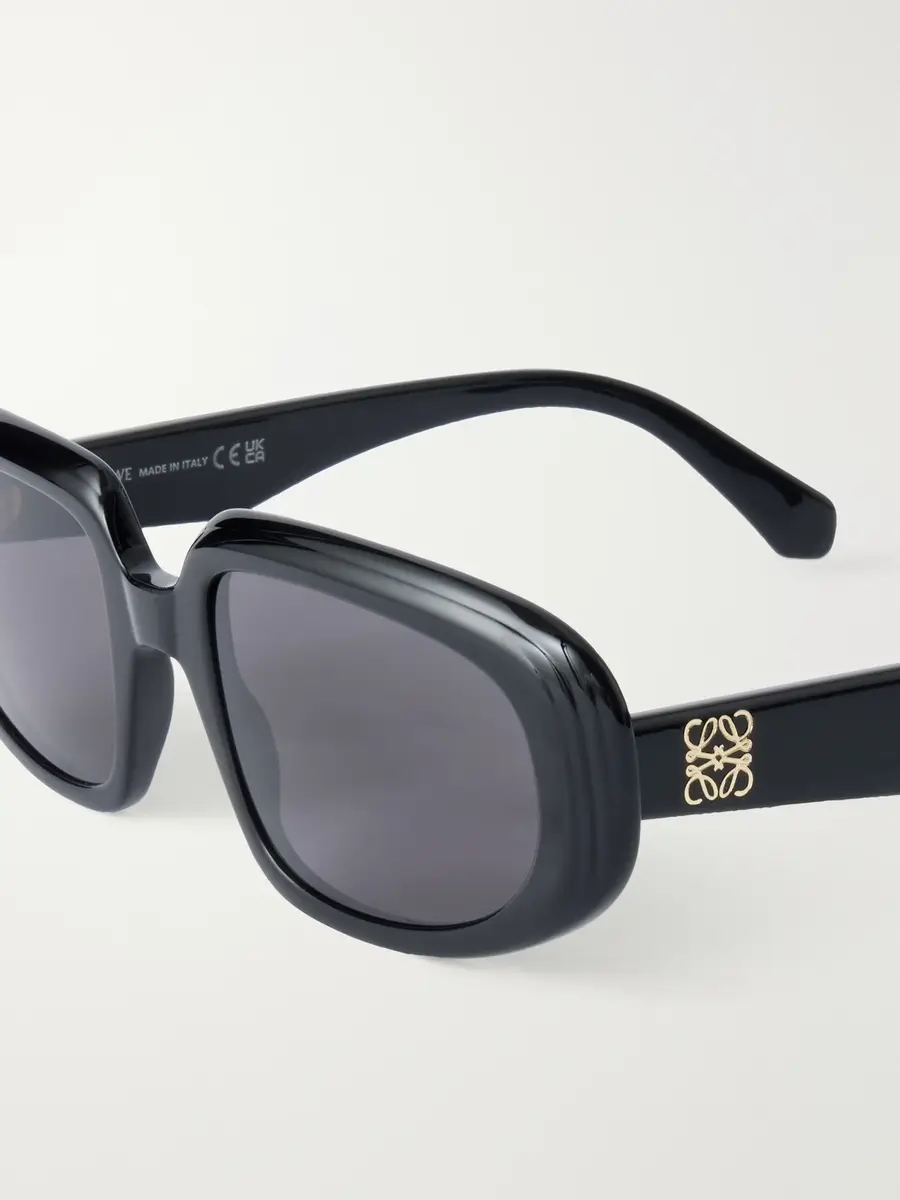 Loewe Anagram Round-Frame Acetate Sunglasses - Men | Thumbnail 3