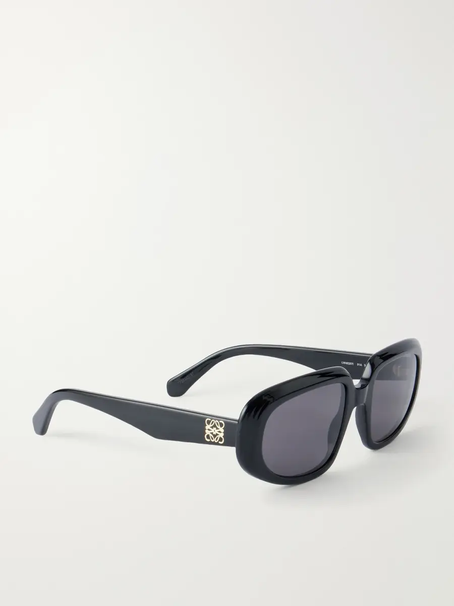 Loewe Anagram Round-Frame Acetate Sunglasses - Men | Thumbnail 4