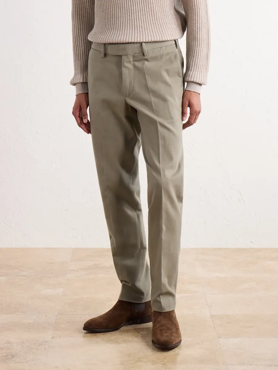 Thom Sweeney Straight-Leg Cotton-Twill Trousers - Men | Thumbnail 3 Thom Sweeney Straight-Leg Cotton-Twill Trousers - Men | Thumbnail 3