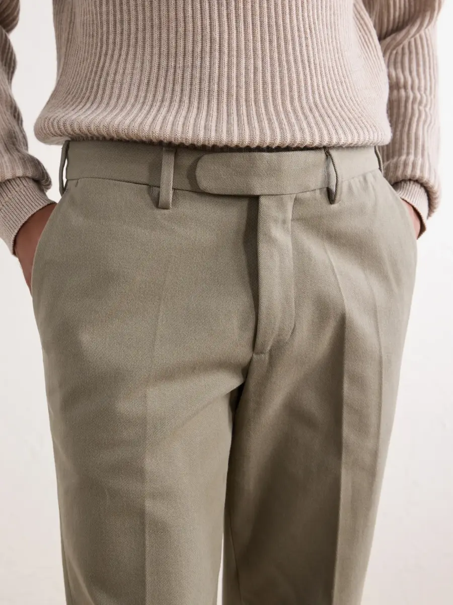 Thom Sweeney Straight-Leg Cotton-Twill Trousers - Men | Thumbnail 5 Thom Sweeney Straight-Leg Cotton-Twill Trousers - Men | Thumbnail 5