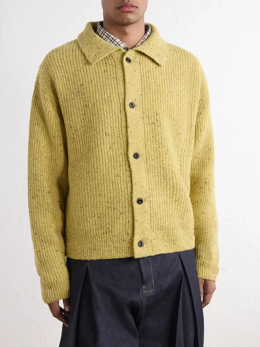 SAGE NATION Wiral Ribbed-Knit Wool Cardigan - Men | Thumbnail 3 SAGE NATION Wiral Ribbed-Knit Wool Cardigan - Men | Thumbnail 3