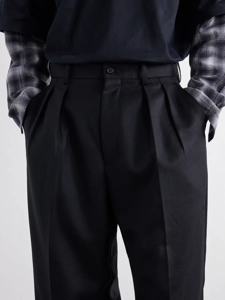 COMME des GARCONS HOMME Wide-Leg Pleated Wool Trousers - Men | Thumbnail 5 COMME des GARCONS HOMME Wide-Leg Pleated Wool Trousers - Men | Thumbnail 5
