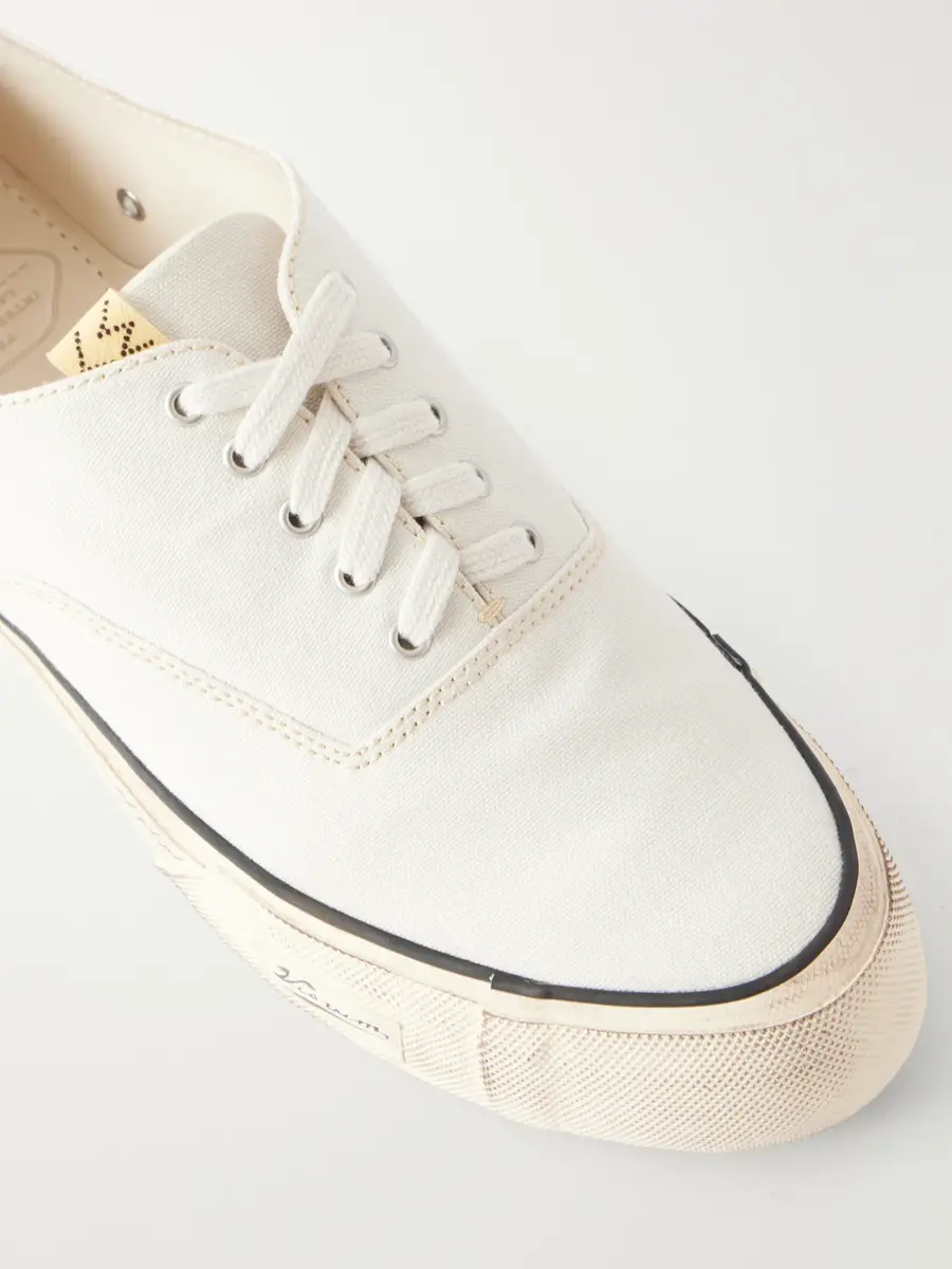 Visvim Logan Distressed Canvas Sneakers - Men | Thumbnail 5 Visvim Logan Distressed Canvas Sneakers - Men | Thumbnail 5