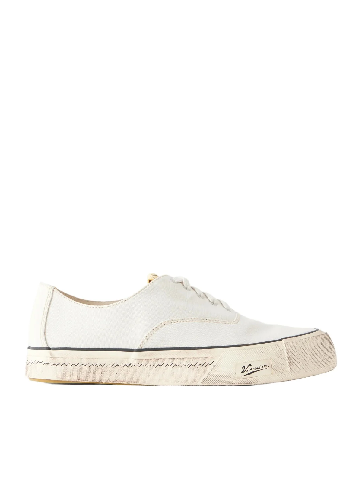 Visvim Logan Distressed Canvas Sneakers - Men