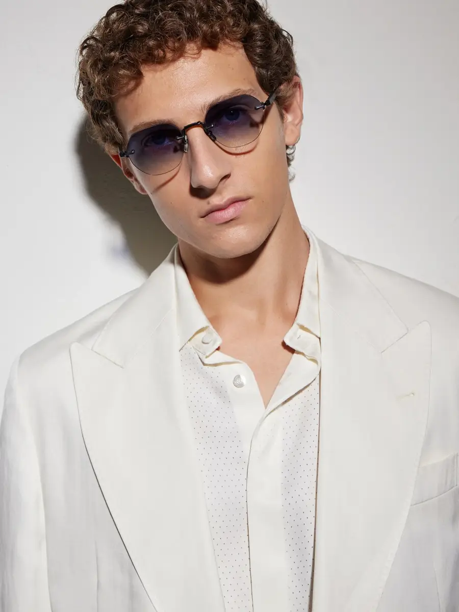 Sato Terebellum I Rimless Round-Frame Titanium Sunglasses - Men | Thumbnail 2 Sato Terebellum I Rimless Round-Frame Titanium Sunglasses - Men | Thumbnail 2