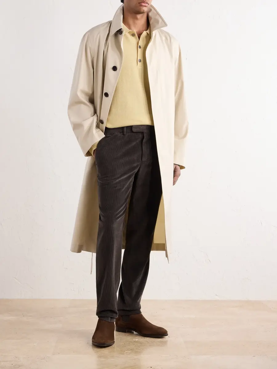 Thom Sweeney Straight-Leg Cotton-Blend Corduroy Chinos - Men | Thumbnail 2