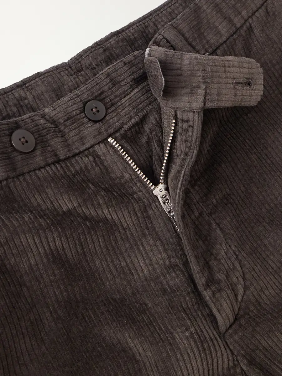 Thom Sweeney Straight-Leg Cotton-Blend Corduroy Chinos - Men | Thumbnail 6