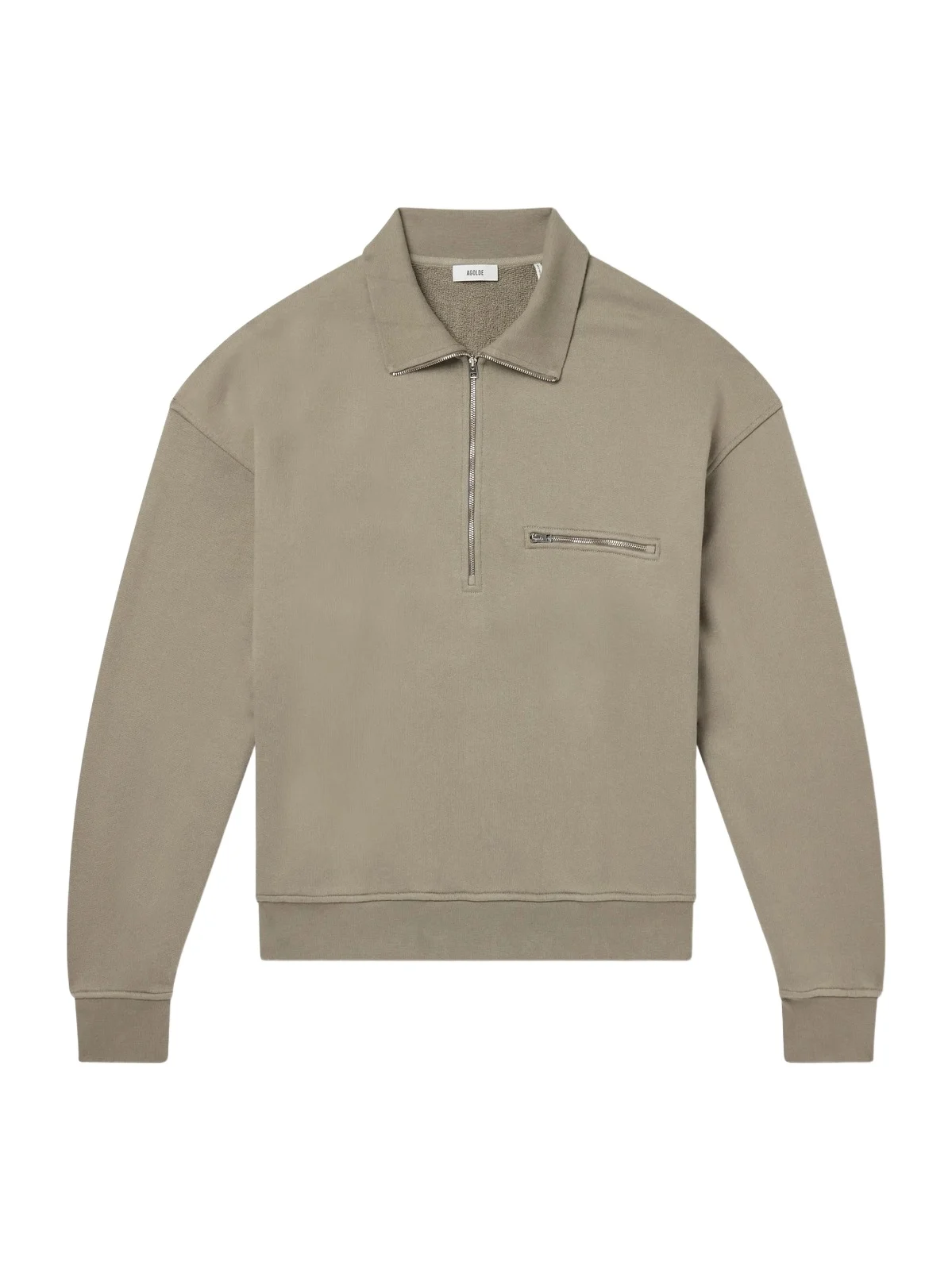 AGOLDE Pavillion Cotton-Jersey Half-Zip Sweatshirt - Men