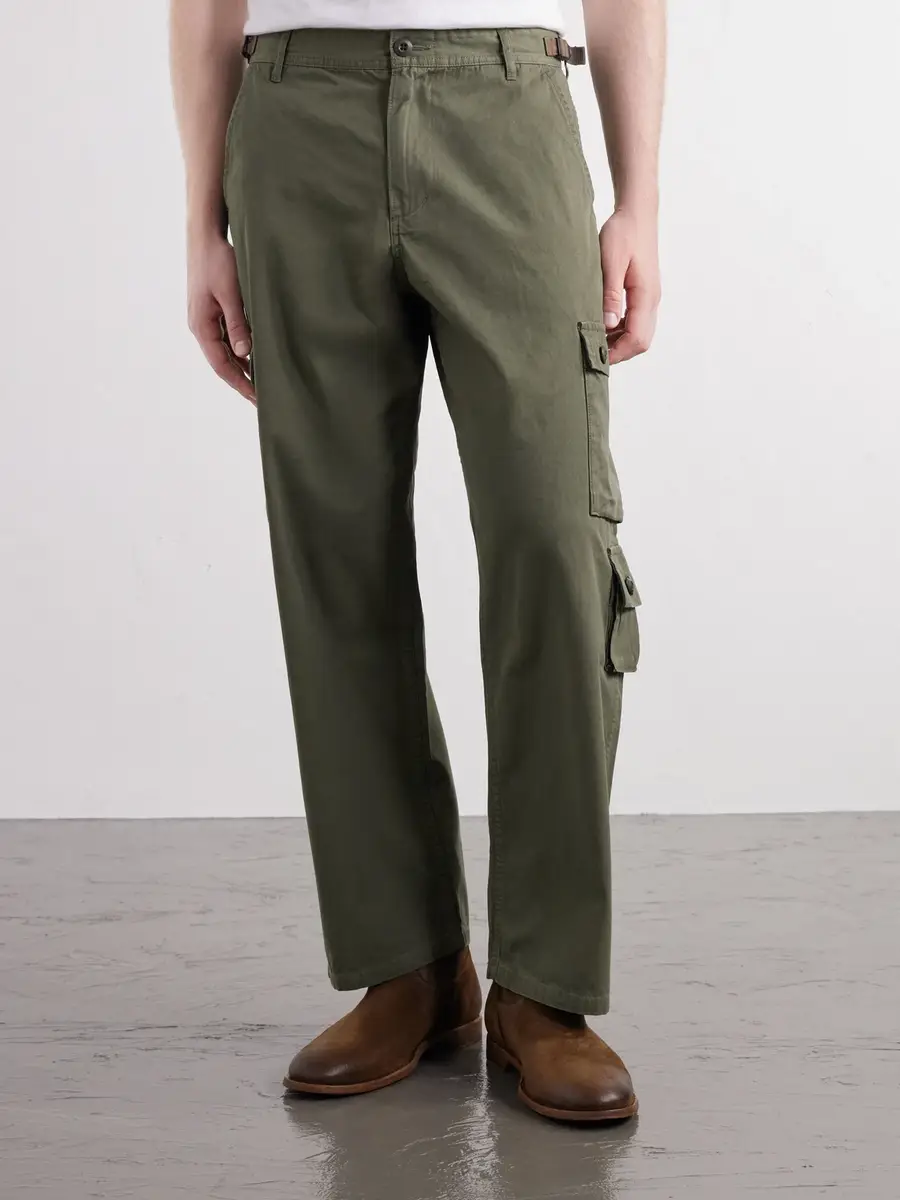 Human Made Straight-Leg Logo-Appliquéd Cotton Cargo Trousers - Men | Thumbnail 3 Human Made Straight-Leg Logo-Appliquéd Cotton Cargo Trousers - Men | Thumbnail 3