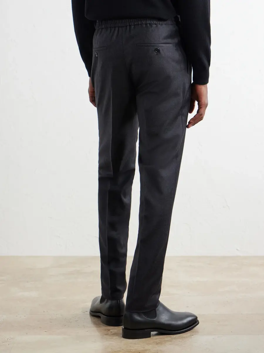 Slowear Incotex Tapered Wool Drawstring Trousers - Men | Thumbnail 4 Slowear Incotex Tapered Wool Drawstring Trousers - Men | Thumbnail 4