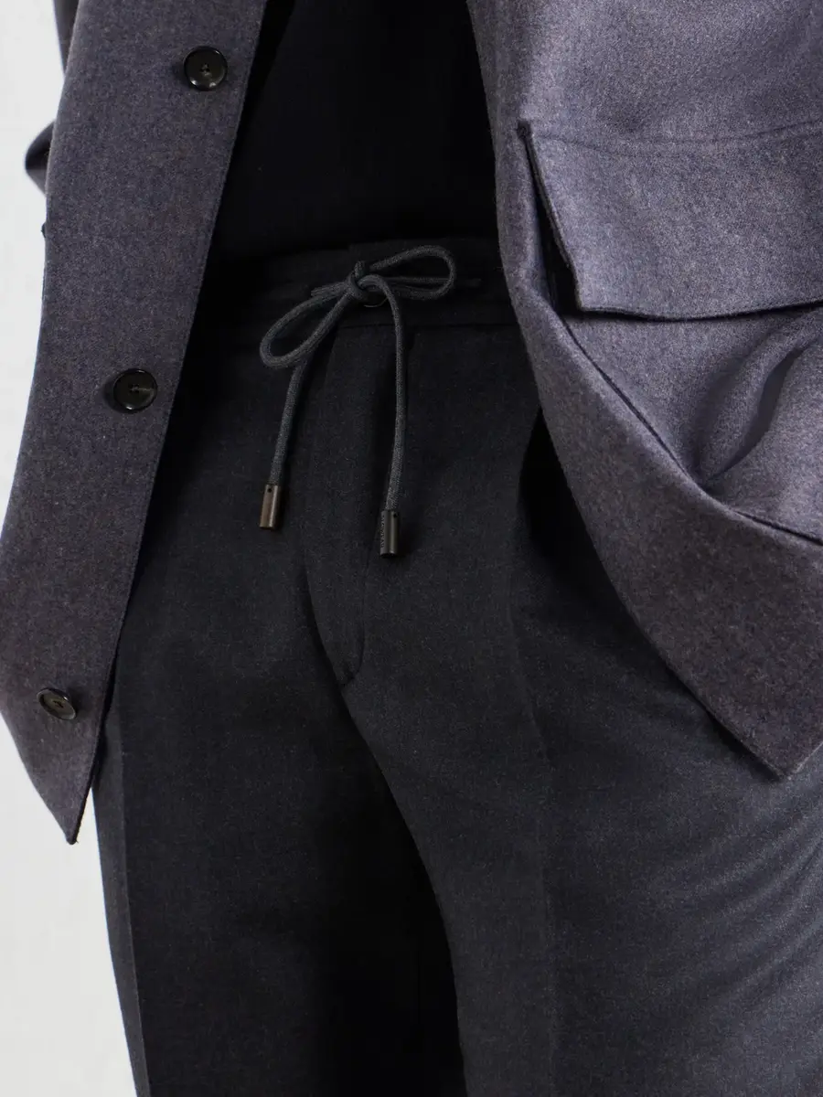 Slowear Incotex Tapered Wool Drawstring Trousers - Men | Thumbnail 5 Slowear Incotex Tapered Wool Drawstring Trousers - Men | Thumbnail 5