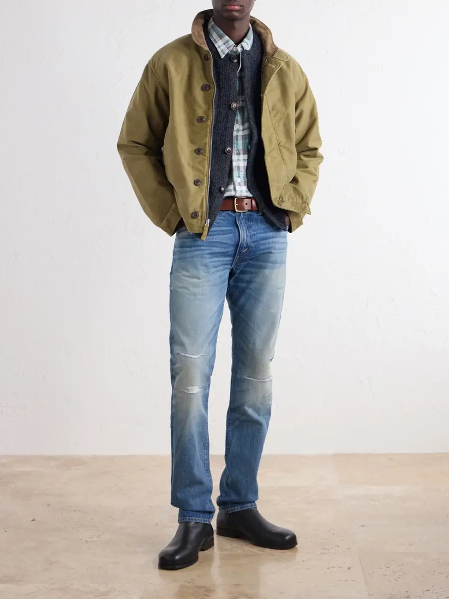 RRL Distressed Slim-Fit Jeans - Men | Thumbnail 2 RRL Distressed Slim-Fit Jeans - Men | Thumbnail 2