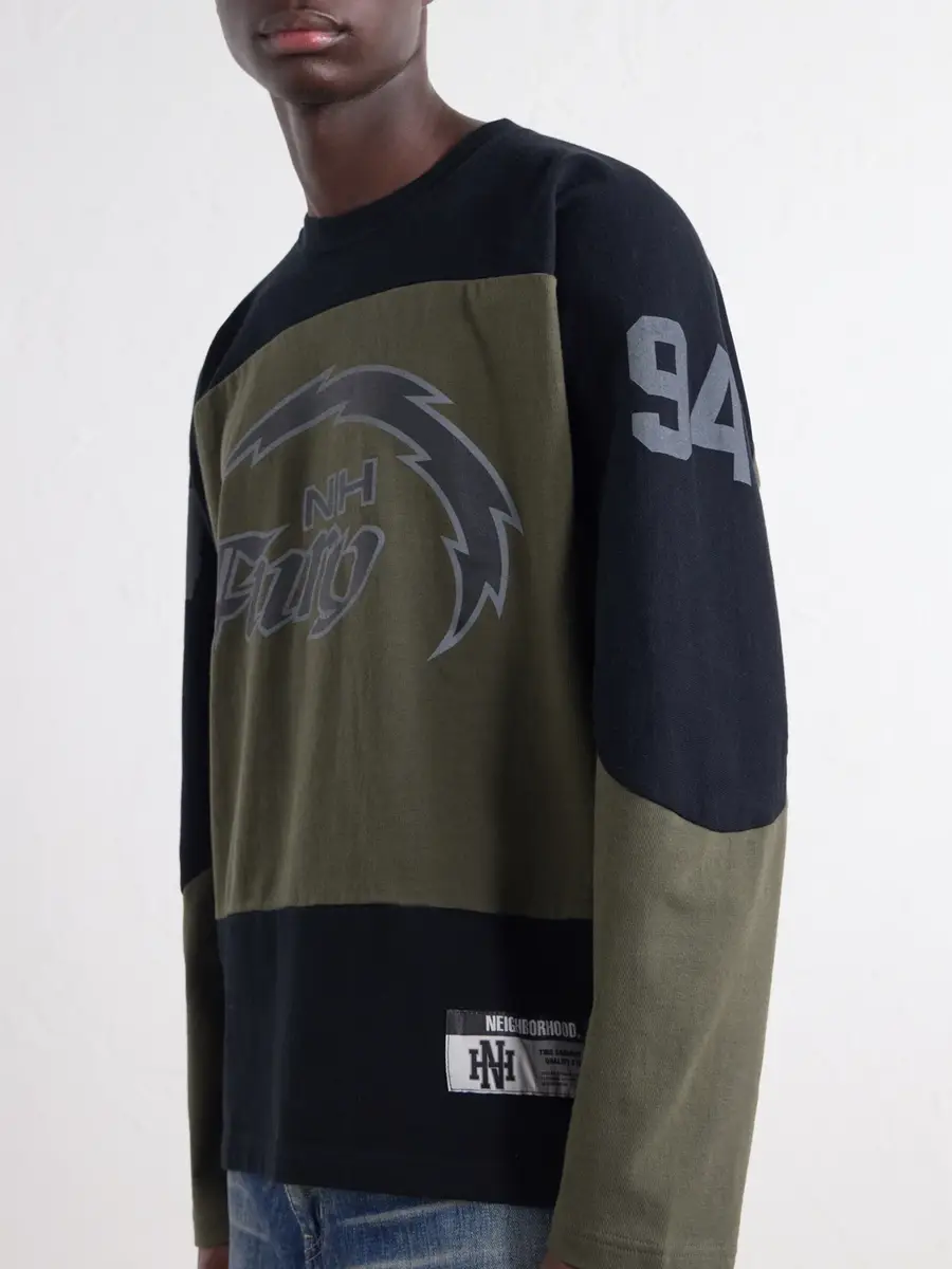 Neighborhood Hockey Logo-Appliqué Panelled Cotton-Jersey T-Shirt - Men | Thumbnail 6 Neighborhood Hockey Logo-Appliqué Panelled Cotton-Jersey T-Shirt - Men | Thumbnail 6