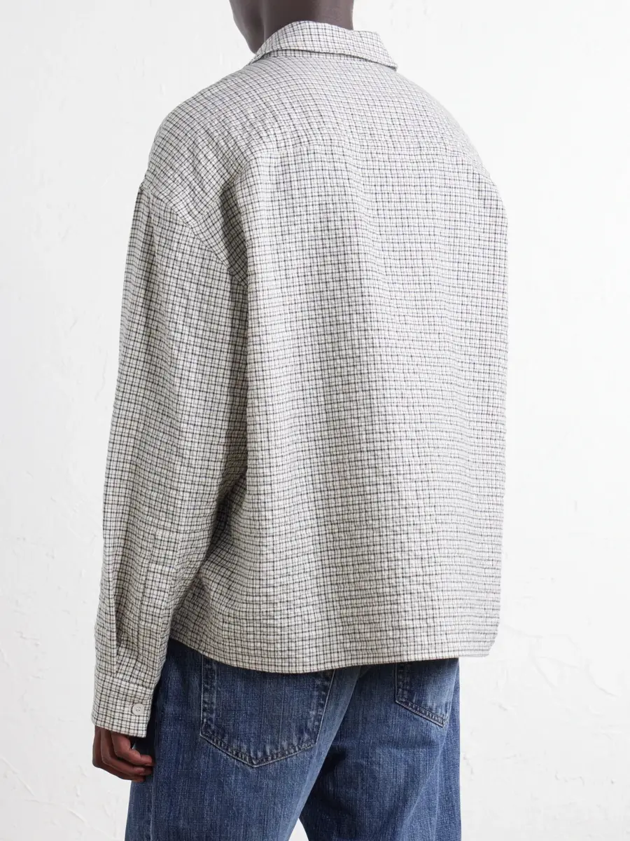 Studio Nicholson Checked Cotton-Blend Shirt - Men | Thumbnail 4 Studio Nicholson Checked Cotton-Blend Shirt - Men | Thumbnail 4