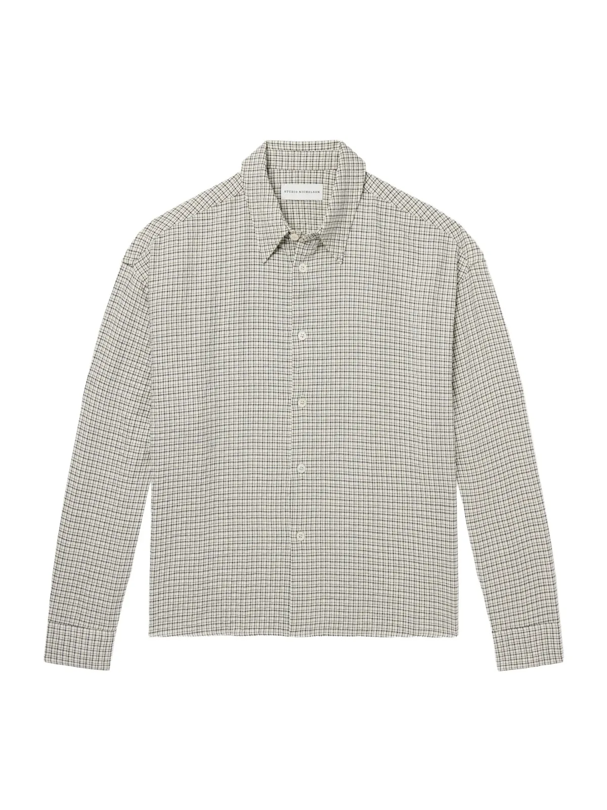 Checked Cotton-Blend Shirt - Men