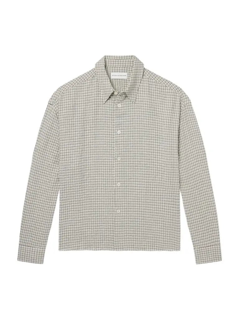 Studio Nicholson Checked Cotton-Blend Shirt - Men