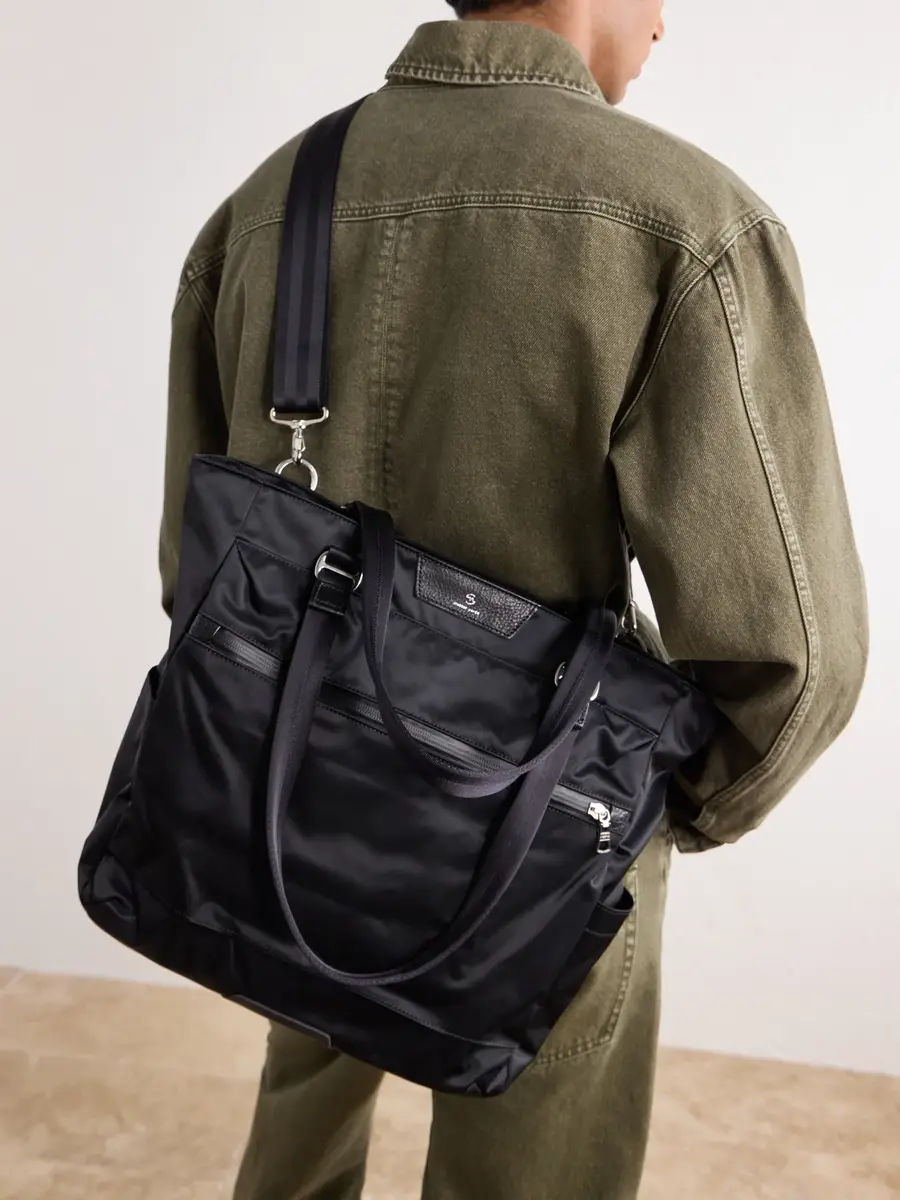 Master-Piece Progress 2WAY Leather-Trimmed Twill Tote Bag - Men | Thumbnail 3 Master-Piece Progress 2WAY Leather-Trimmed Twill Tote Bag - Men | Thumbnail 3