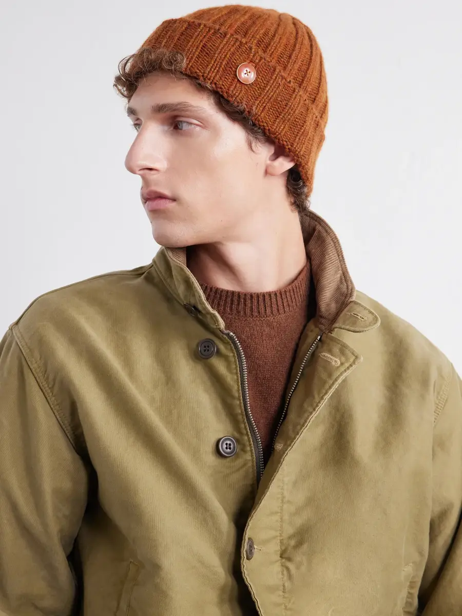 God’s True Cashmere Carnelian-Embellished Ribbed Cashmere Beanie - Men | Thumbnail 3 God’s True Cashmere Carnelian-Embellished Ribbed Cashmere Beanie - Men | Thumbnail 3