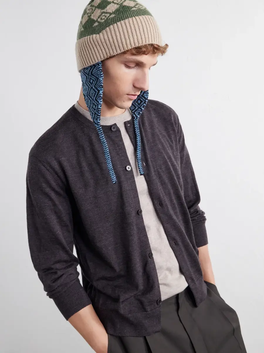 Dries Van Noten Marvin Wool-Jacquard Beanie - Men | Thumbnail 2 Dries Van Noten Marvin Wool-Jacquard Beanie - Men | Thumbnail 2