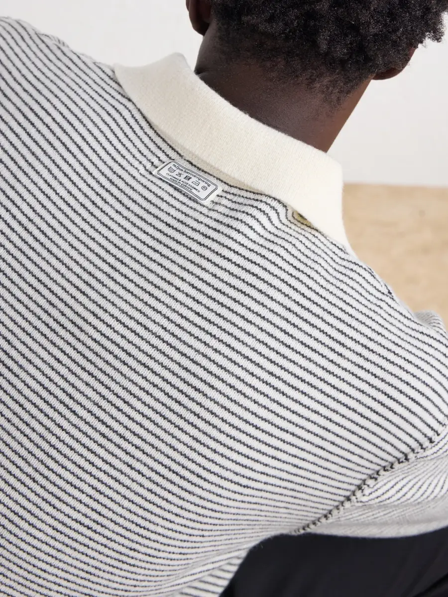 mfpen Charming Striped Wool Polo Sweater - Men | Thumbnail 5 mfpen Charming Striped Wool Polo Sweater - Men | Thumbnail 5