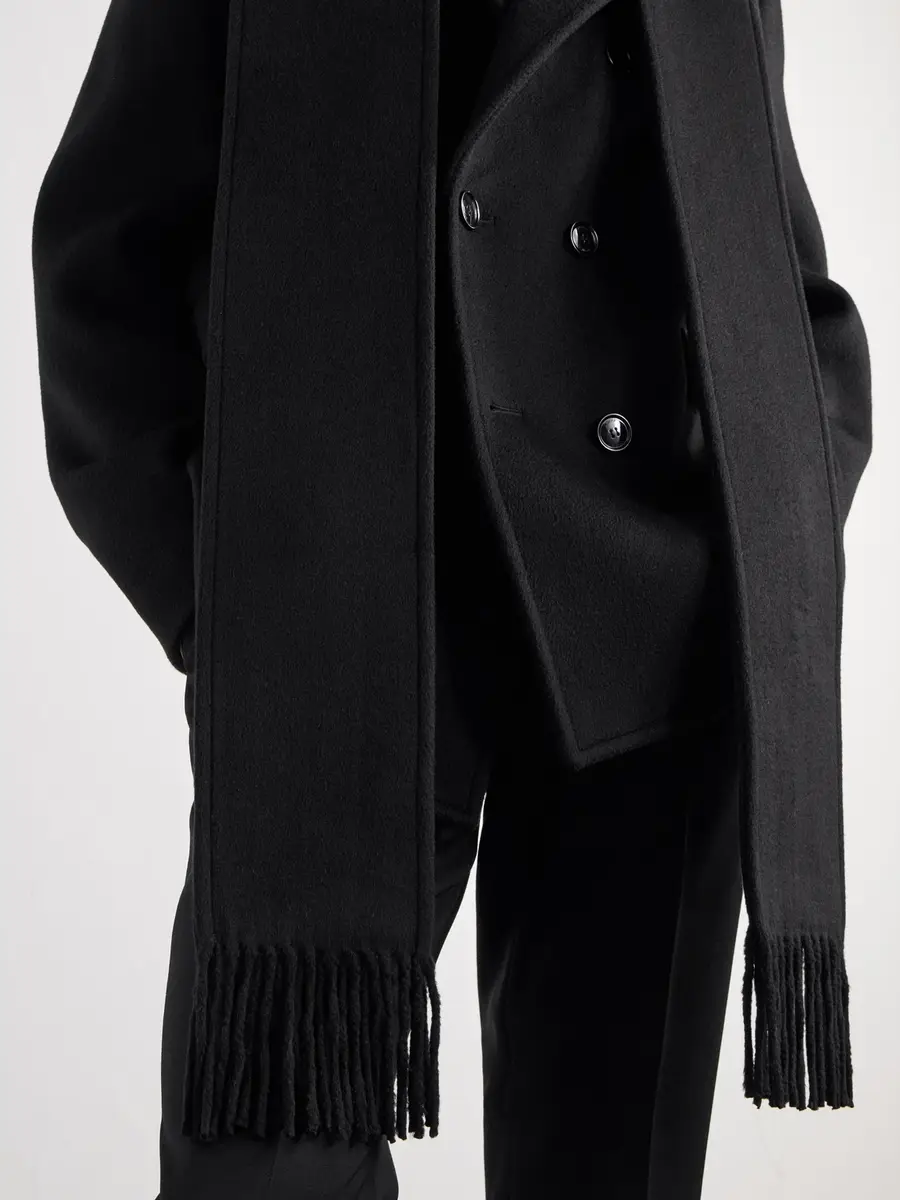 TOTEME Scarf-Detailed Wool Peacot - Men | Thumbnail 6 TOTEME Scarf-Detailed Wool Peacot - Men | Thumbnail 6