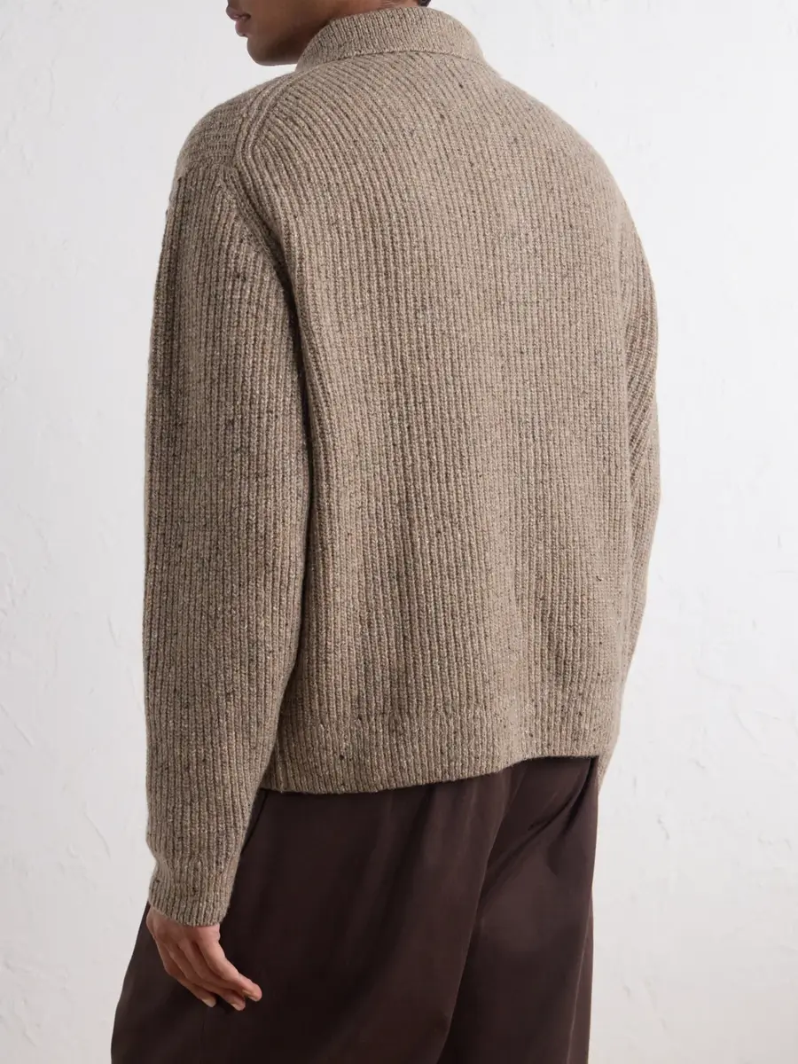 SAGE NATION Wiral Ribbed-Knit Wool Cardigan - Men | Thumbnail 4 SAGE NATION Wiral Ribbed-Knit Wool Cardigan - Men | Thumbnail 4