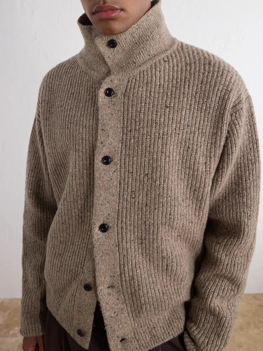 SAGE NATION Wiral Ribbed-Knit Wool Cardigan - Men | Thumbnail 5 SAGE NATION Wiral Ribbed-Knit Wool Cardigan - Men | Thumbnail 5