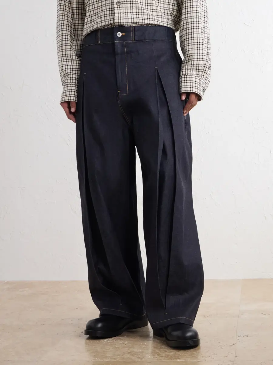SAGE NATION Barrel-Leg Pleated Jeans - Men | Thumbnail 3 SAGE NATION Barrel-Leg Pleated Jeans - Men | Thumbnail 3