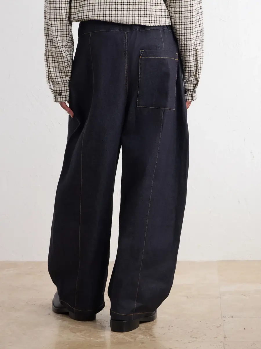 SAGE NATION Barrel-Leg Pleated Jeans - Men | Thumbnail 4 SAGE NATION Barrel-Leg Pleated Jeans - Men | Thumbnail 4