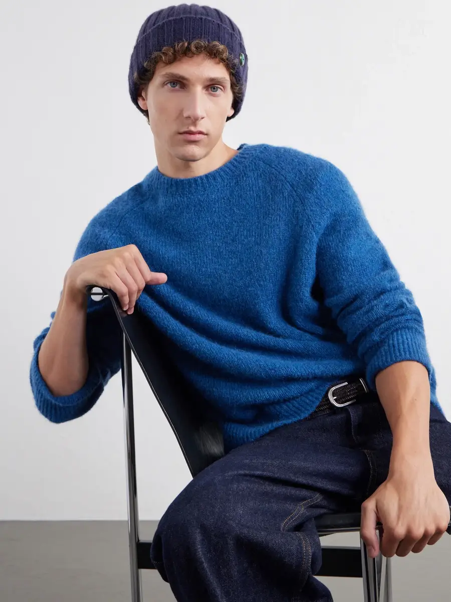 God’s True Cashmere Malachite-Embellished Ribbed Cashmere Beanie - Men | Thumbnail 2