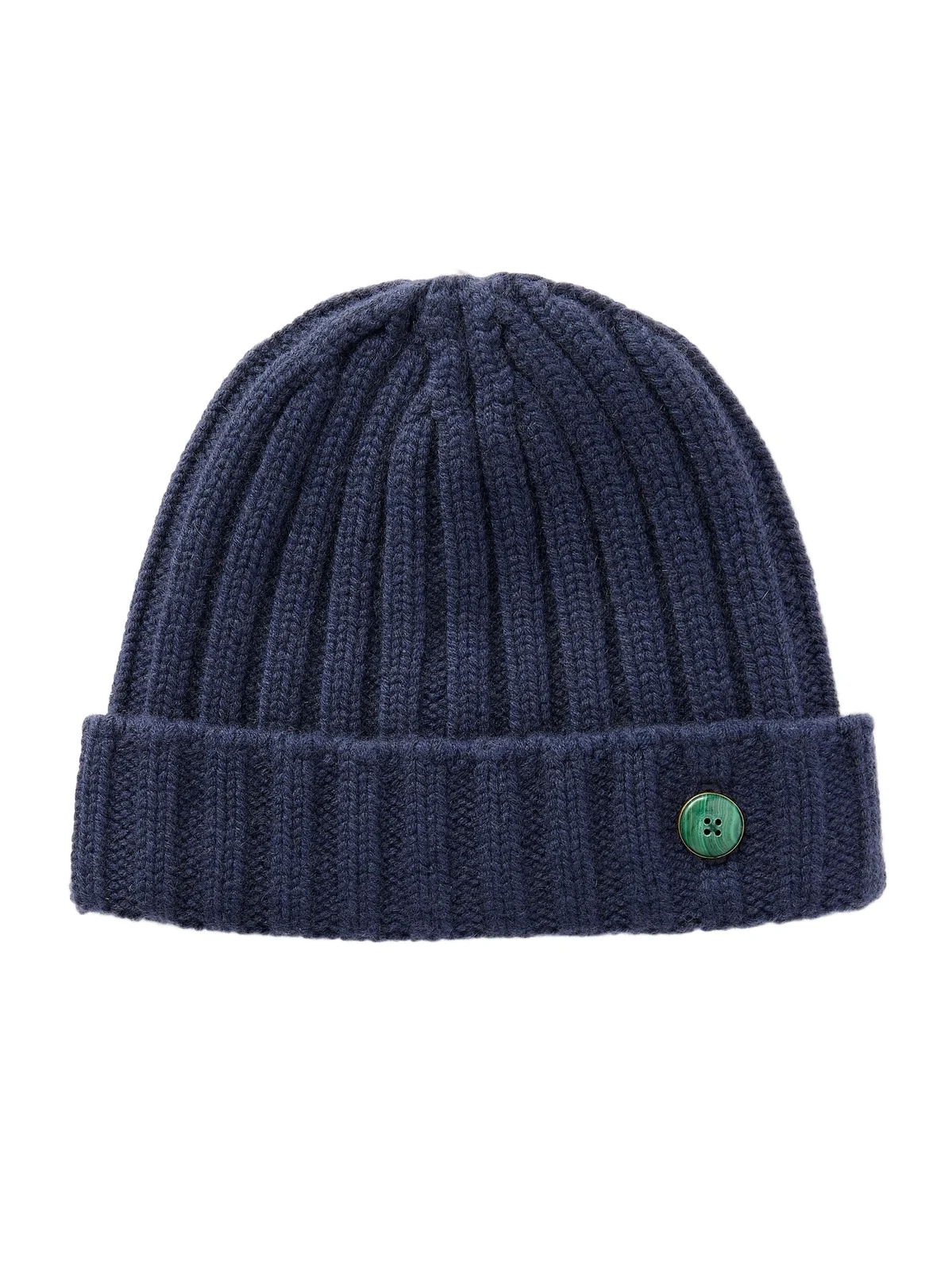 God’s True Cashmere Malachite-Embellished Ribbed Cashmere Beanie - Men
