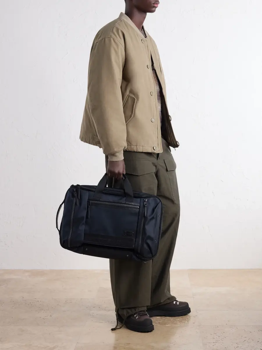 Master-Piece Rise Leather and Canvas-Trimmed CORDURA® MasterTeX Backpack - Men | Thumbnail 2 Master-Piece Rise Leather and Canvas-Trimmed CORDURA® MasterTeX Backpack - Men | Thumbnail 2