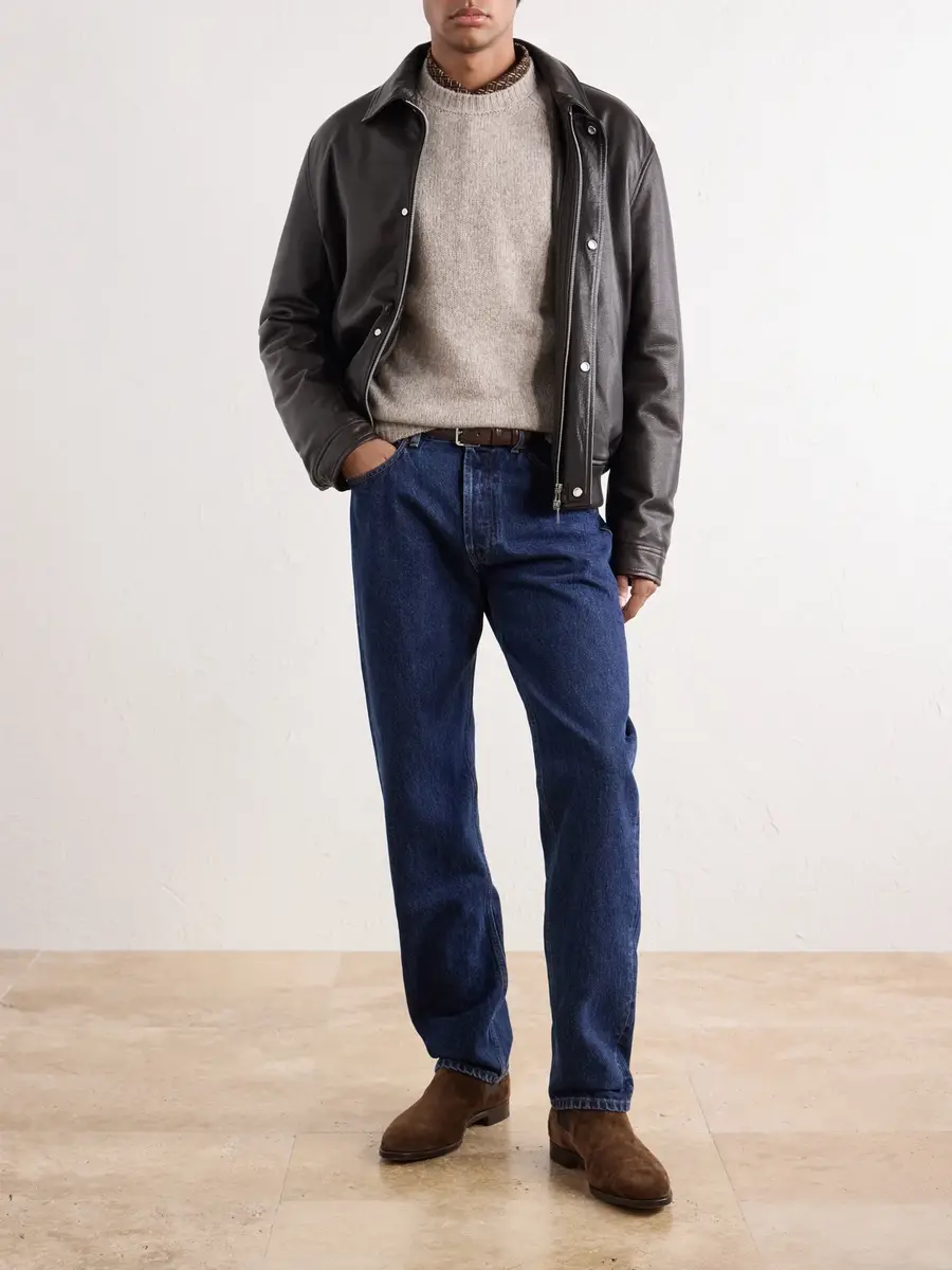 Thom Sweeney Easy Fit Straight-Leg Jeans - Men | Thumbnail 2