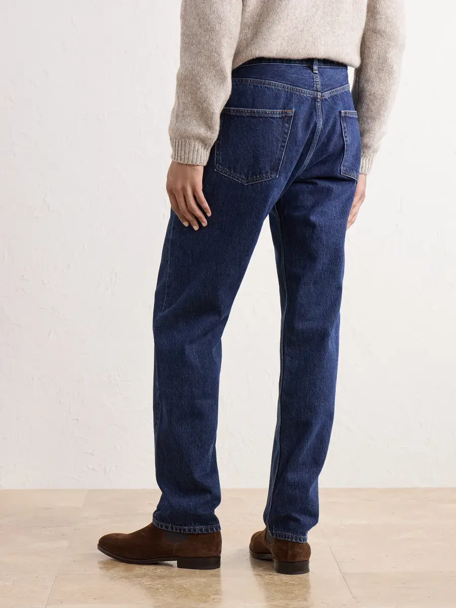 Thom Sweeney Easy Fit Straight-Leg Jeans - Men | Thumbnail 4