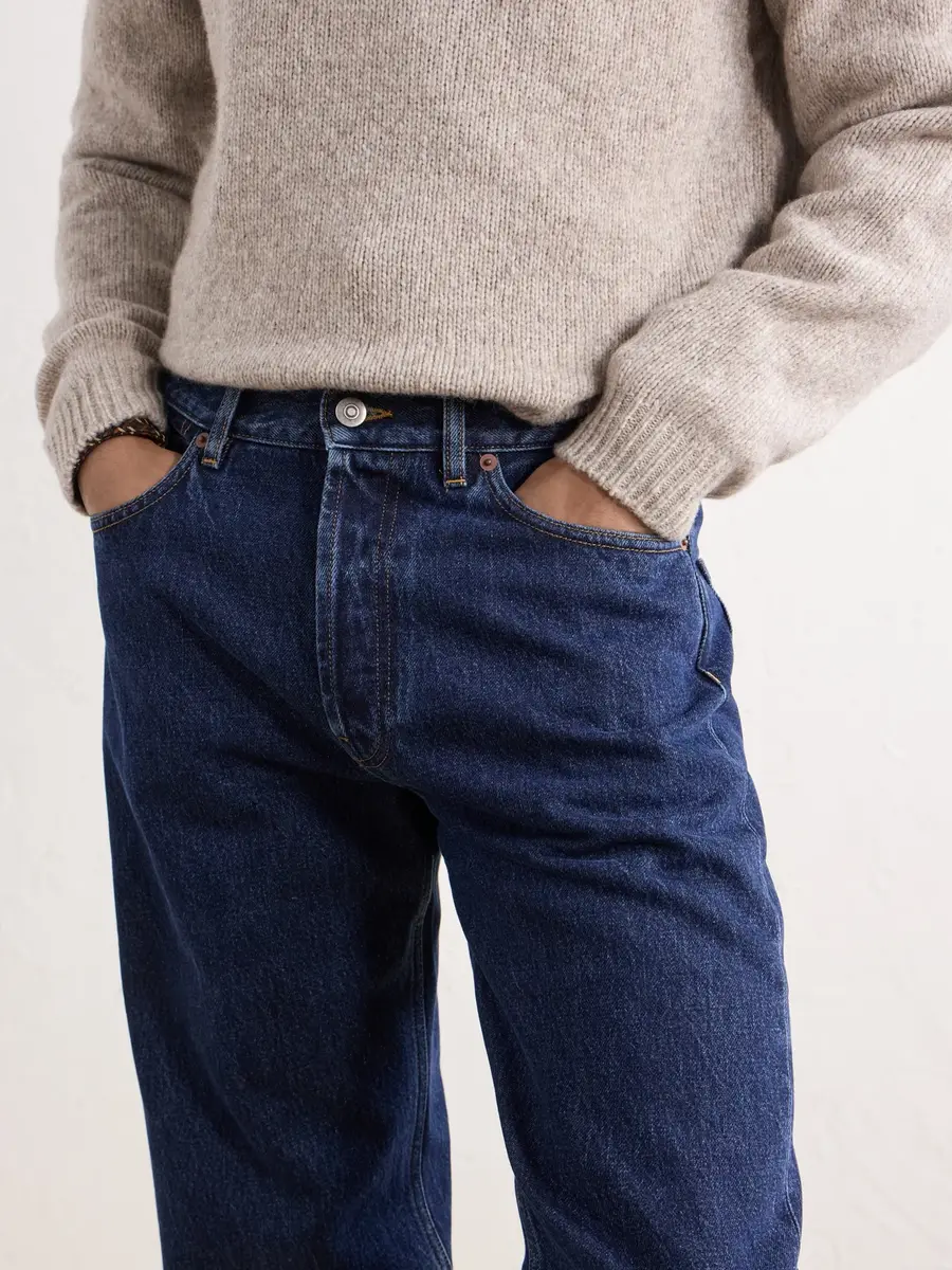 Thom Sweeney Easy Fit Straight-Leg Jeans - Men | Thumbnail 5
