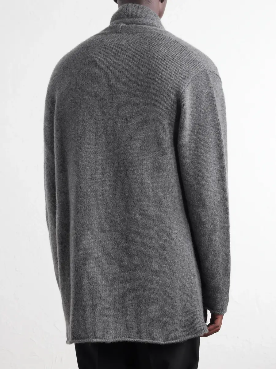 The Elder Statesman Shawl-Collar Cashmere Cardigan - Men | Thumbnail 4