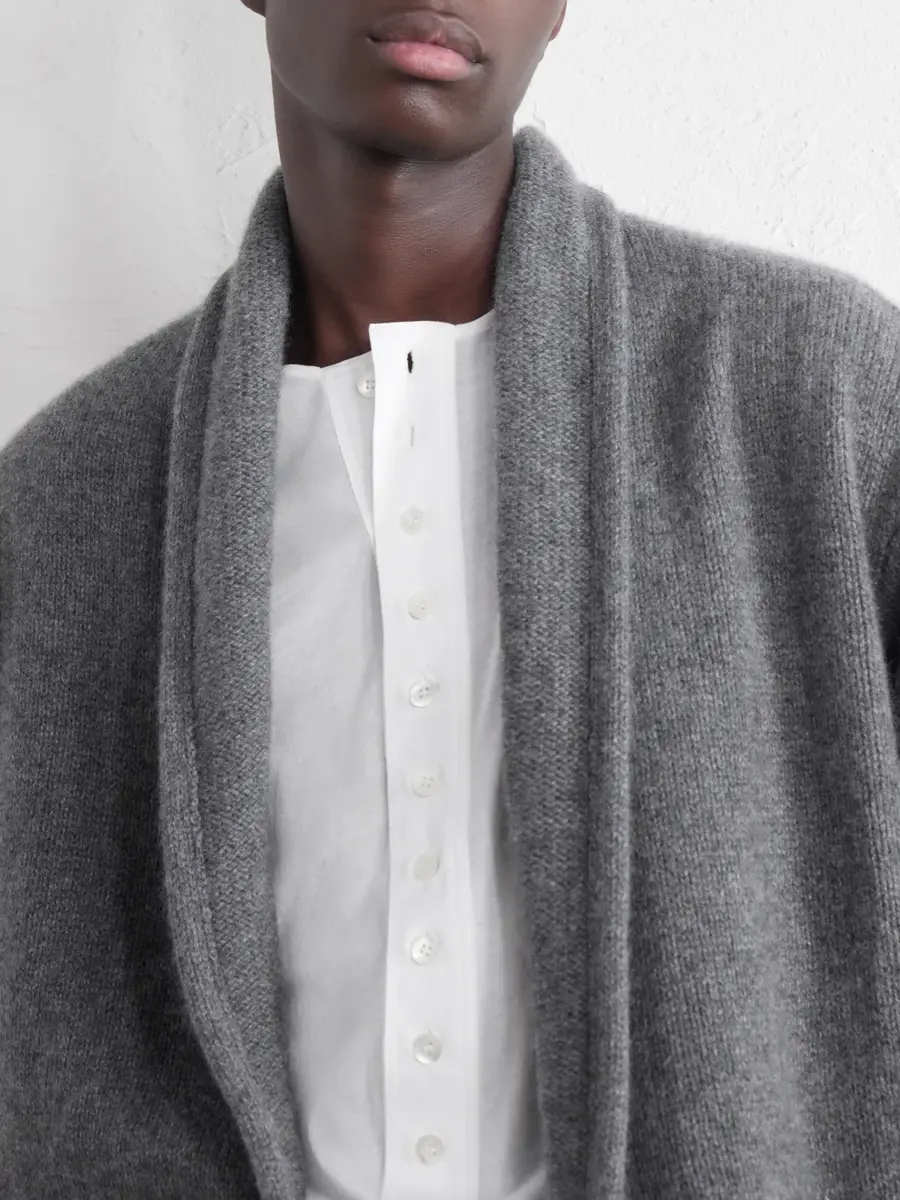 The Elder Statesman Shawl-Collar Cashmere Cardigan - Men | Thumbnail 5