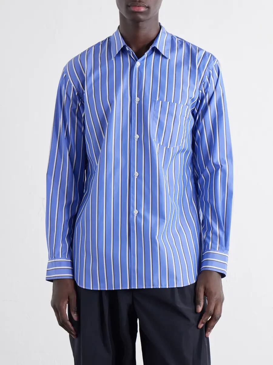 Comme des Garçons SHIRT Striped Cotton-Poplin Shirt - Men | Thumbnail 3 Comme des Garçons SHIRT Striped Cotton-Poplin Shirt - Men | Thumbnail 3
