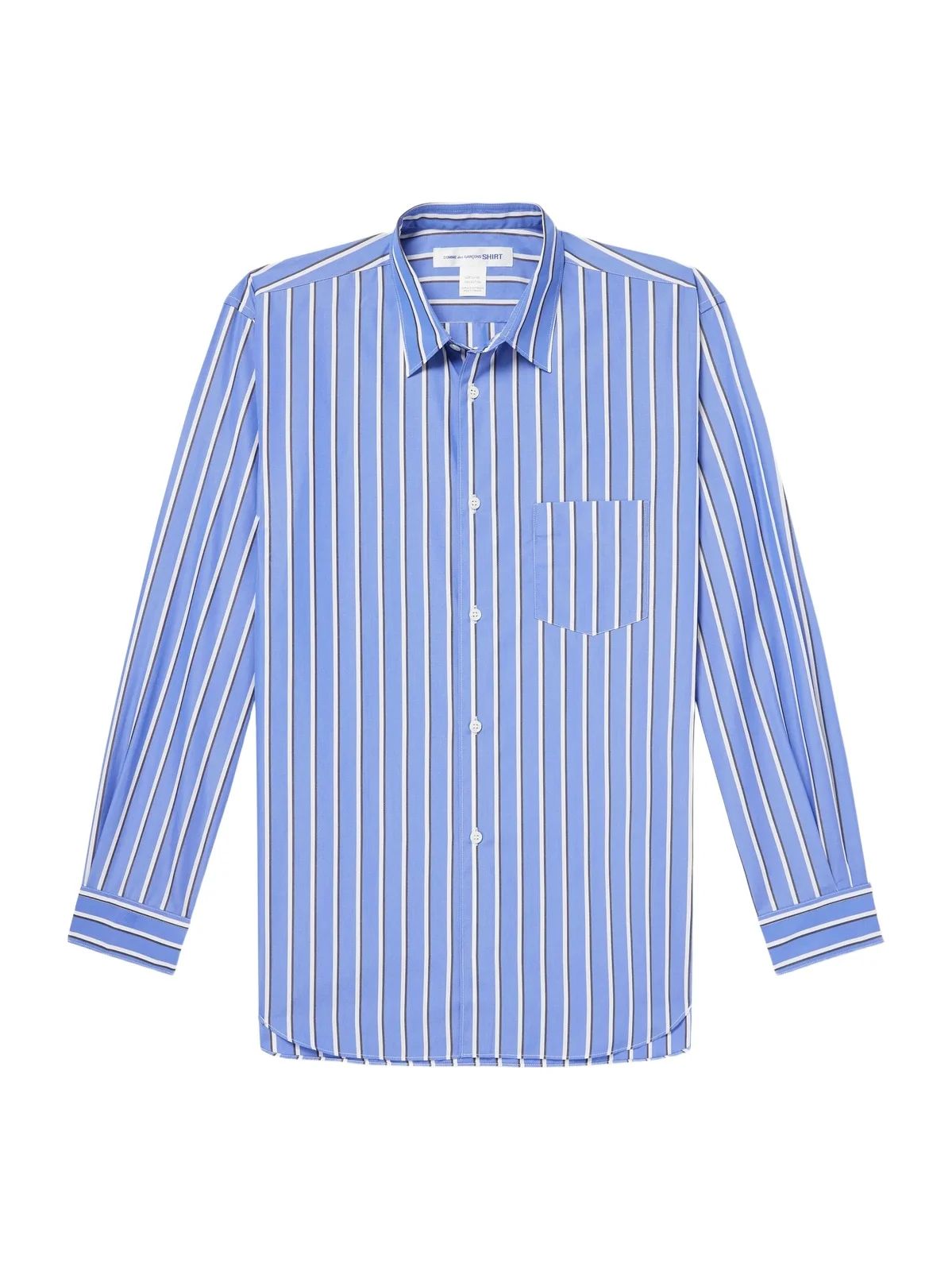 Striped Cotton-Poplin Shirt - Men Striped Cotton-Poplin Shirt - Men