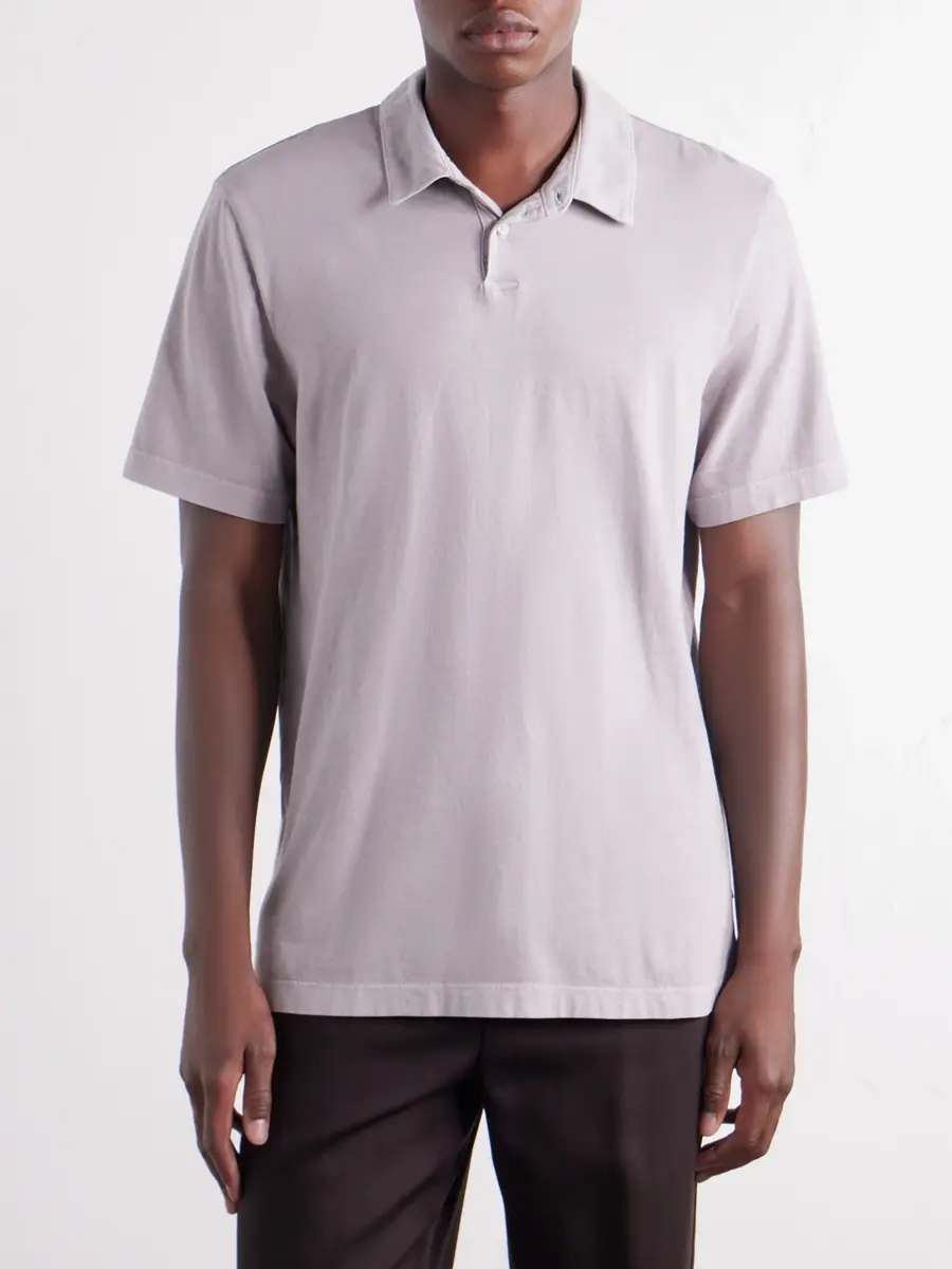 James Perse Slim-Fit Supima Cotton-Jersey Polo Shirt - Men | Thumbnail 3 James Perse Slim-Fit Supima Cotton-Jersey Polo Shirt - Men | Thumbnail 3