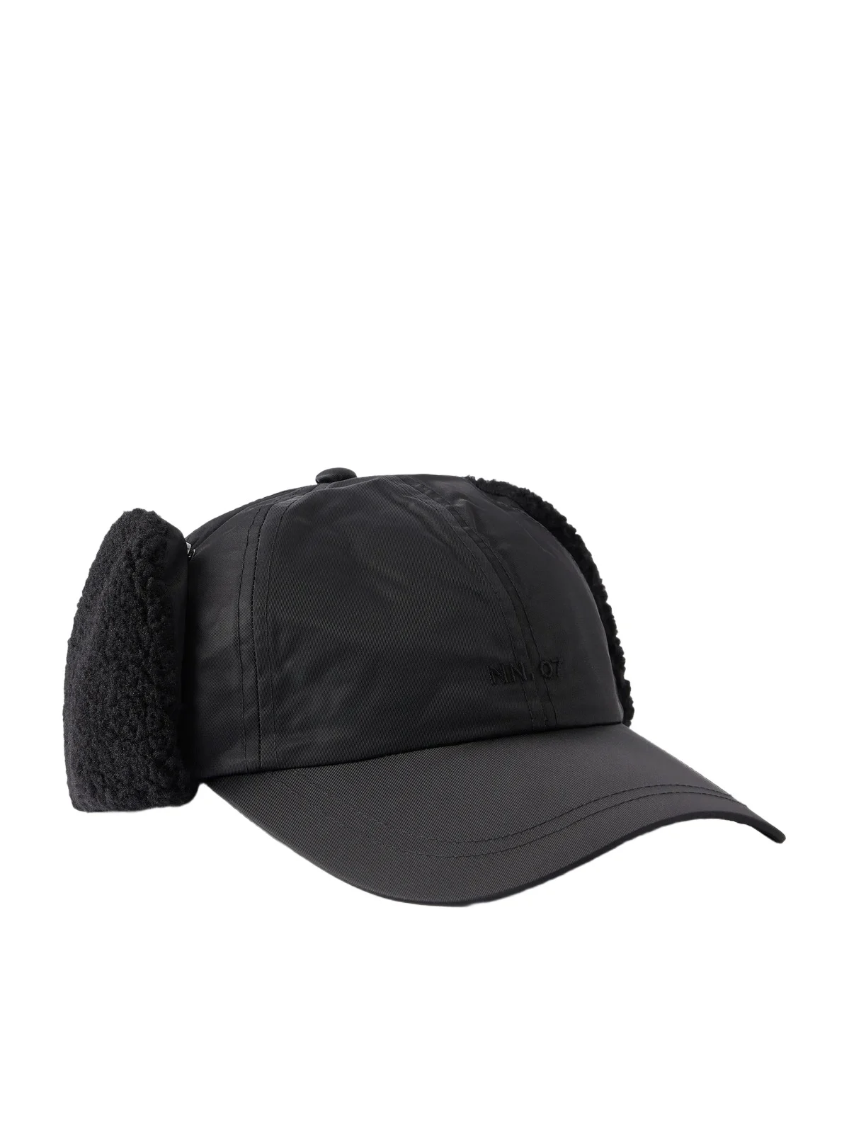 NN07 Base Trapper 90052 Plush-Trimmed Recycled Twill Cap - Men