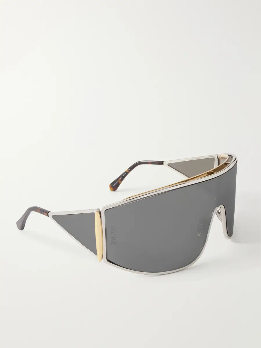 Loewe Speed Mask Aviator-Style Two-Tone Metal Sunglasses - Men | Thumbnail 4 Loewe Speed Mask Aviator-Style Two-Tone Metal Sunglasses - Men | Thumbnail 4