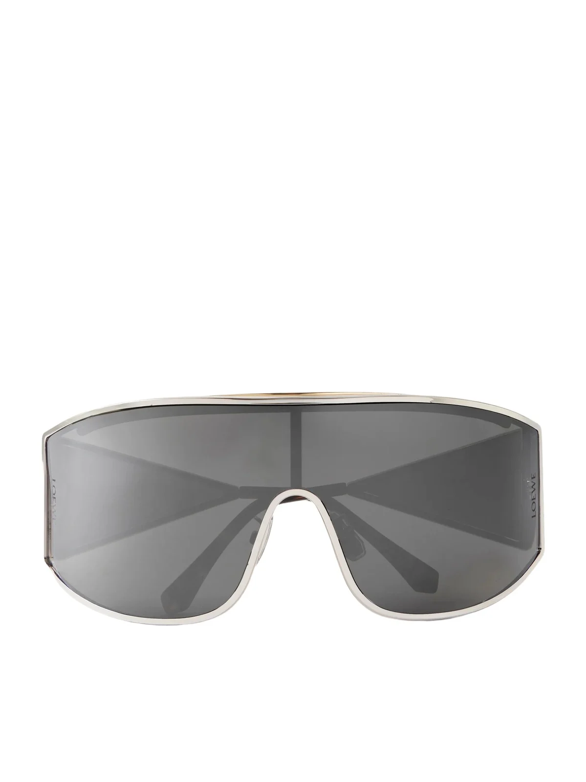 Loewe Speed Mask Aviator-Style Two-Tone Metal Sunglasses - Men
