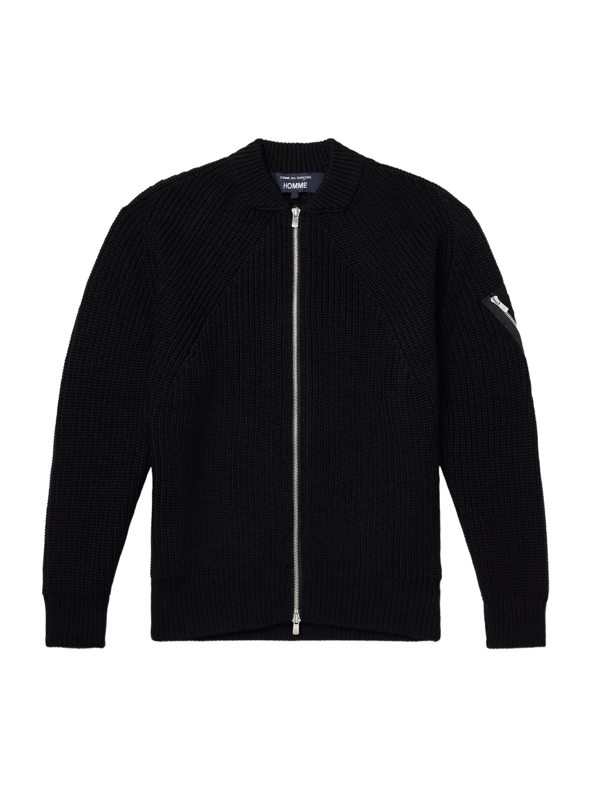 Wool Zip-Up Cardigan - Men
