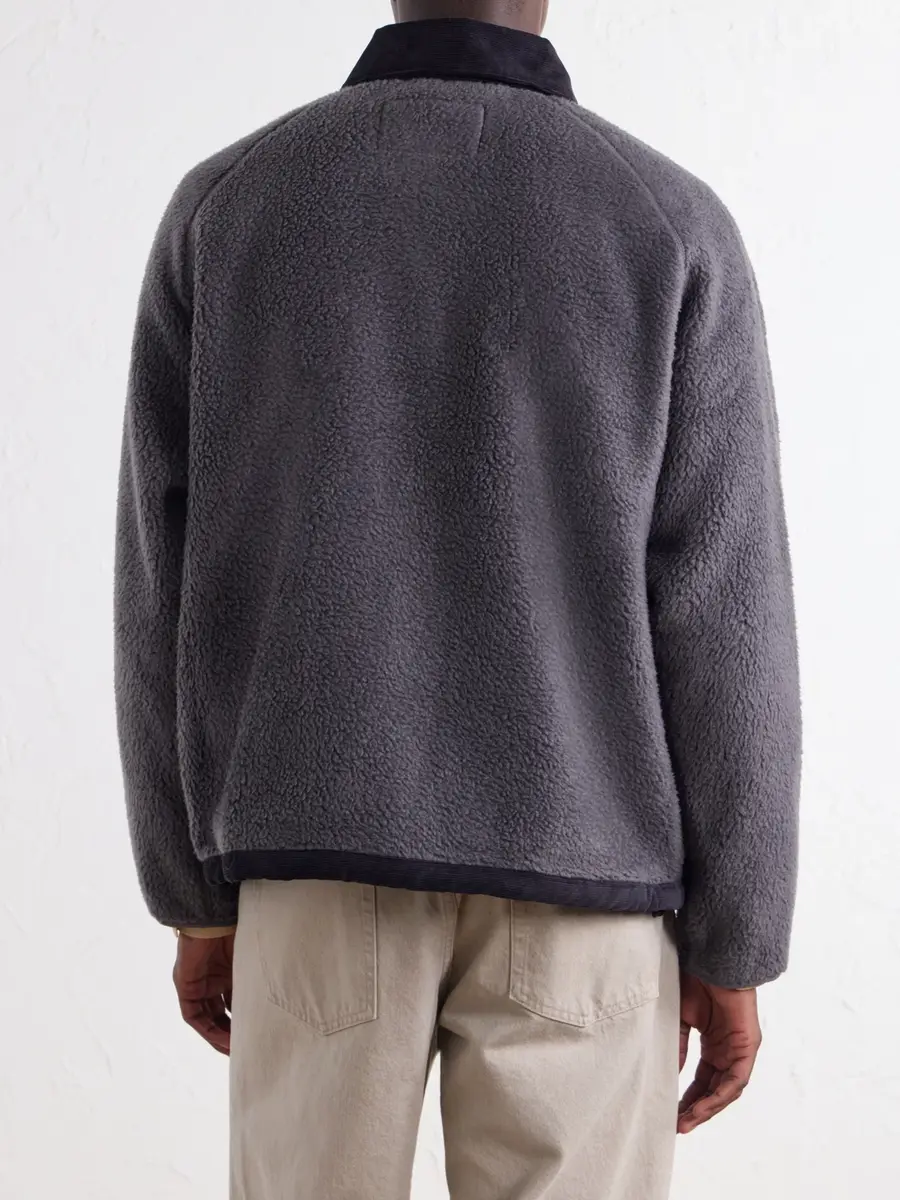 Barbour Transporter Corduroy-Trimmed Fleece Jacket - Men | Thumbnail 4 Barbour Transporter Corduroy-Trimmed Fleece Jacket - Men | Thumbnail 4