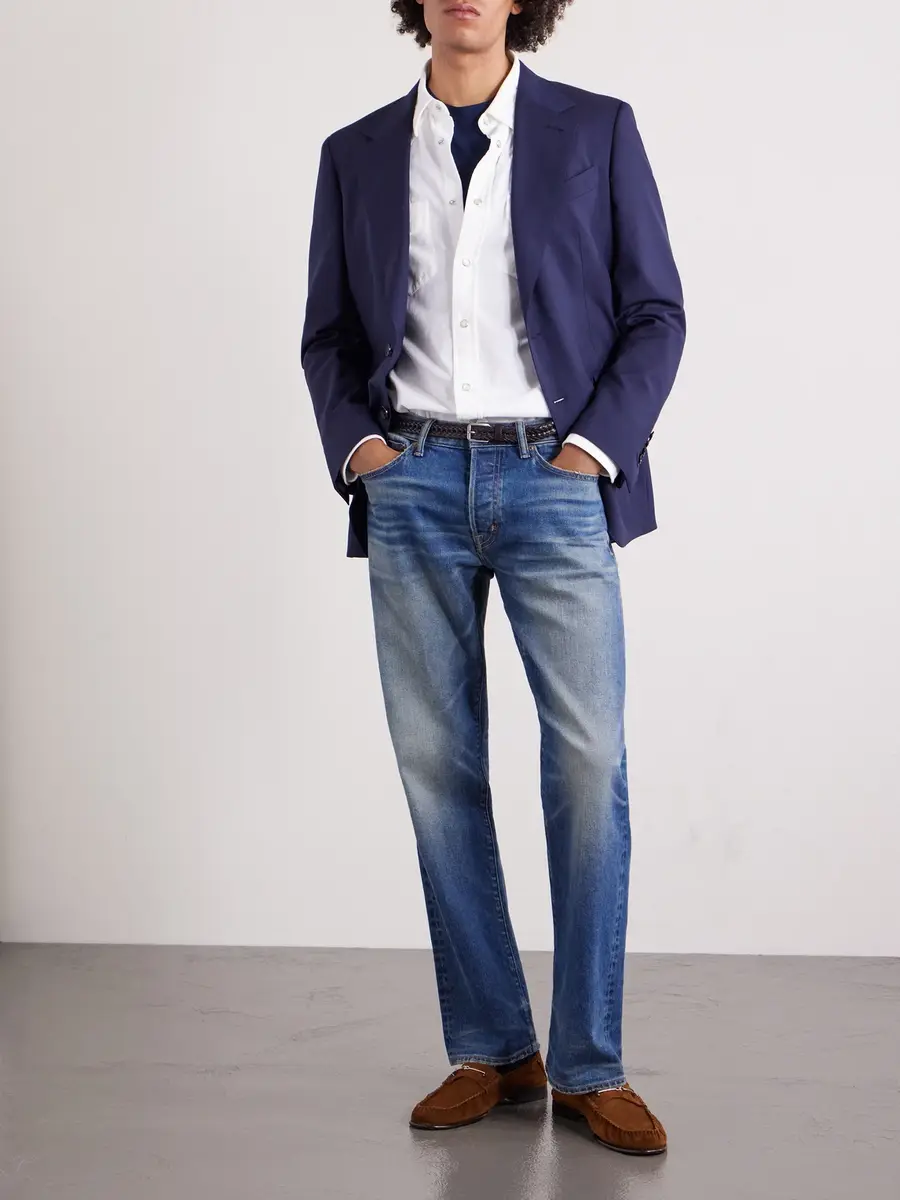 Tom Ford Straight-Leg Selvedge Jeans - Men | Thumbnail 2 Tom Ford Straight-Leg Selvedge Jeans - Men | Thumbnail 2