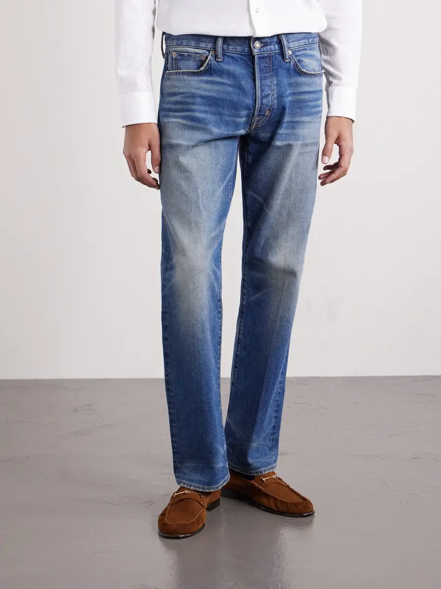 Tom Ford Straight-Leg Selvedge Jeans - Men | Thumbnail 3 Tom Ford Straight-Leg Selvedge Jeans - Men | Thumbnail 3