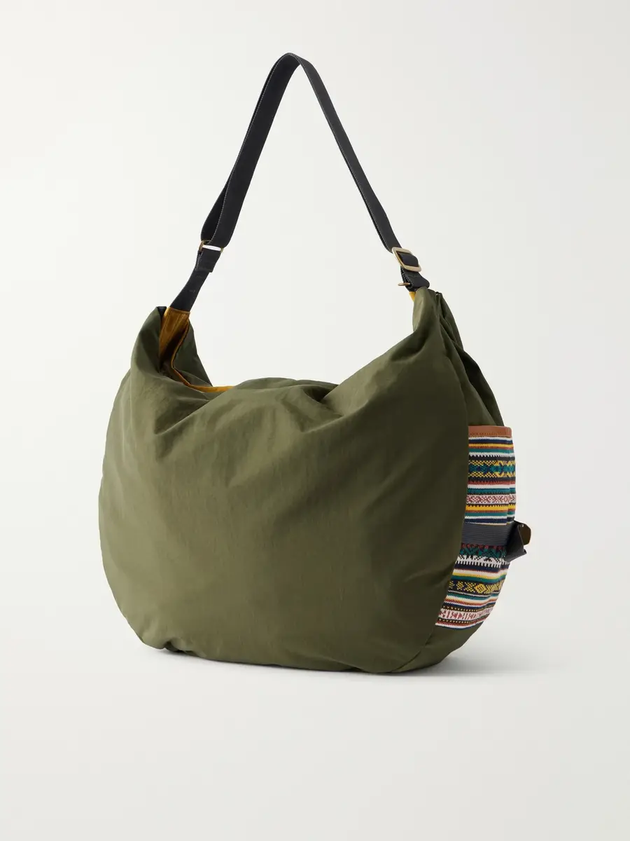 Master-Piece Chup Leather-Trimmed Cotton Shoulder Bag - Men | Thumbnail 4 Master-Piece Chup Leather-Trimmed Cotton Shoulder Bag - Men | Thumbnail 4