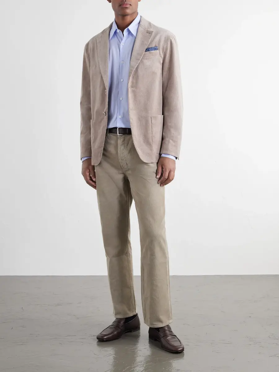 OFFICINE GÉNÉRALE Michel Cotton-Blend Corduroy Blazer - Men | Thumbnail 2 OFFICINE GÉNÉRALE Michel Cotton-Blend Corduroy Blazer - Men | Thumbnail 2