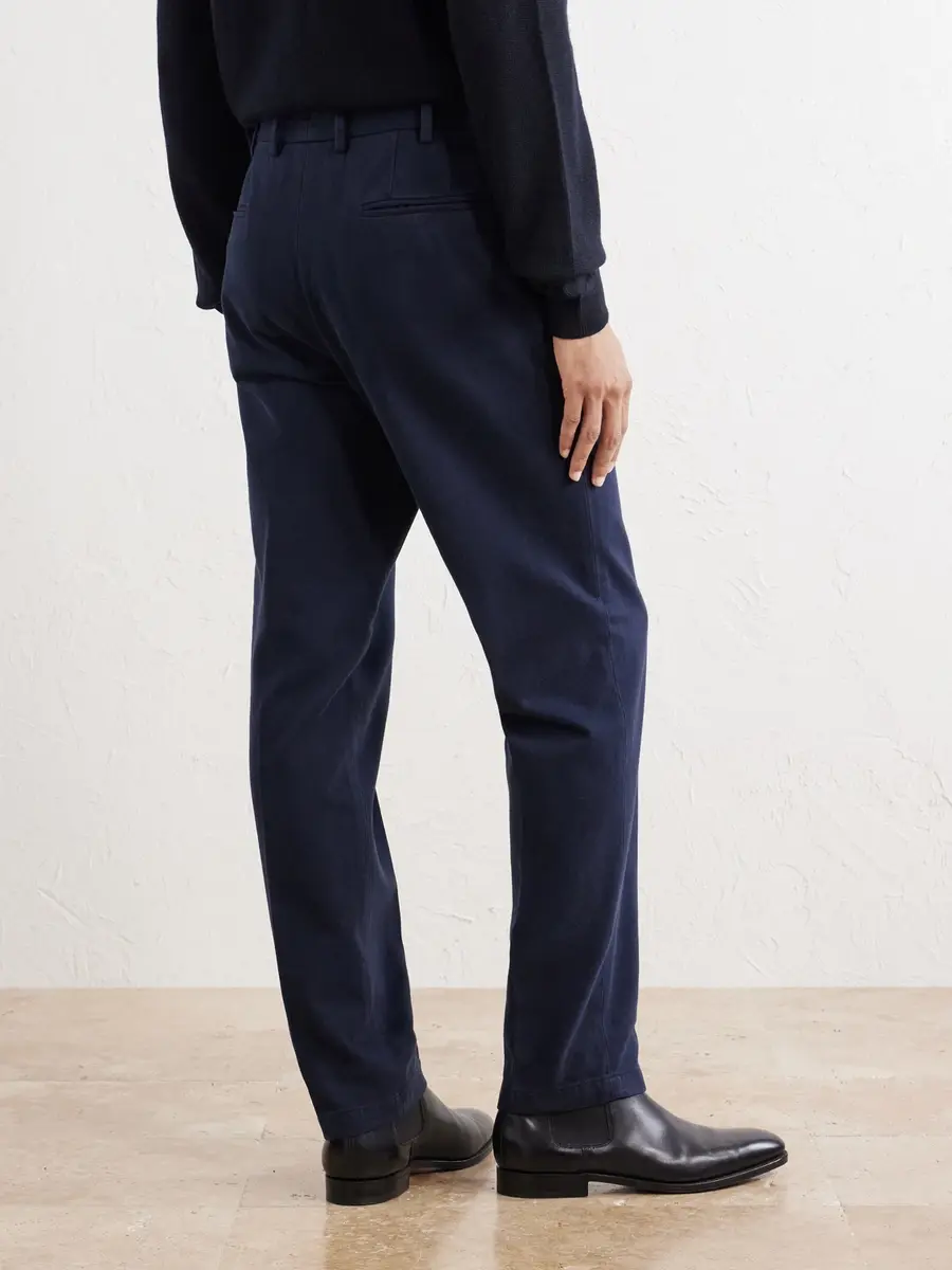 Thom Sweeney Straight-Leg Cotton-Twill Trousers - Men | Thumbnail 4